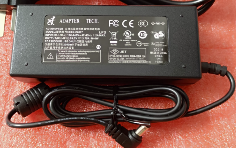 New PowerPax SW3470B STD-24037 New Desktop AC Power Adapter Charger 90W 24V 3.75A 5.5/2.5mm New PowerPax SW3470B STD-24037 New Desktop AC Power Adapter Charger 90W 24V 3.75A 5.5/2.5mm